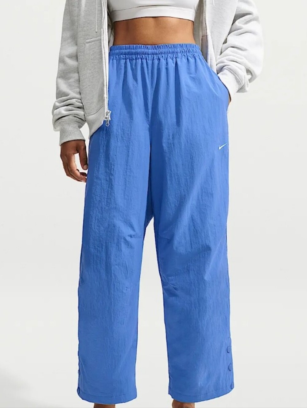 Women's Oversized High-Waisted Woven Pants
